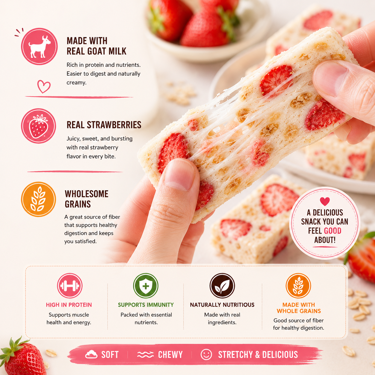 🍓Every Bite Tastes Like a Strawberry Dream🤤Once You Try These Ordinary Snacks Won't Compare-ABB8