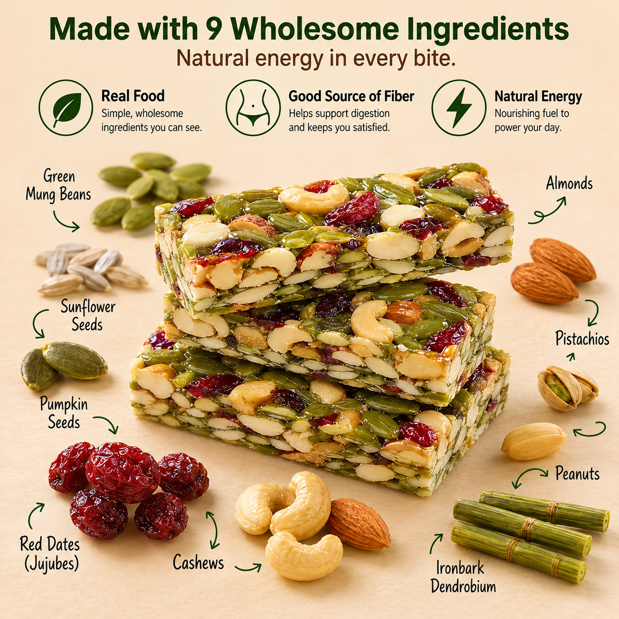 🥉Snack Smarter, Not Harder 🎍Made with 8 Wholesome Ingredients for Lasting Satisfaction and Everyday Wellness-ABB8
