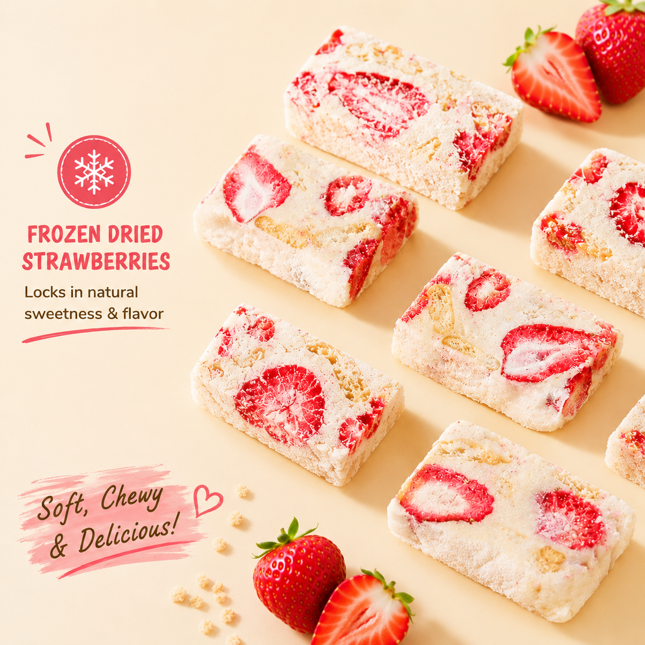 🍓Every Bite Tastes Like a Strawberry Dream🤤Once You Try These Ordinary Snacks Won't Compare-ABB8