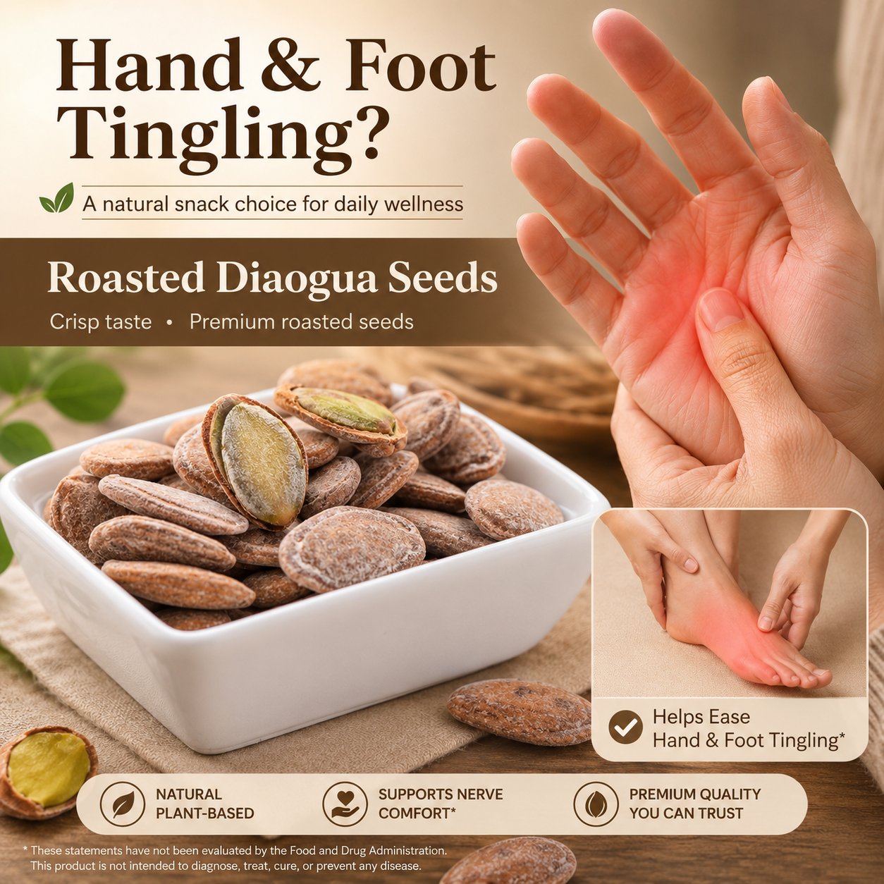 🛒🌽Snack smarter, feel lighter! 💌🥇 Fiber-rich Hanging Melon Seeds help support healthy blood sugar, weight management & comfortable circulation-XA