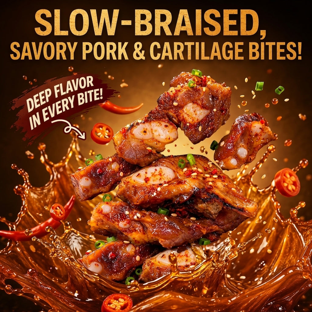 🥩 Premium Iberian Pork & Cartilage Bites 🐖🐖 Supports Heart Health Management & Blood Sugar Balance-XA