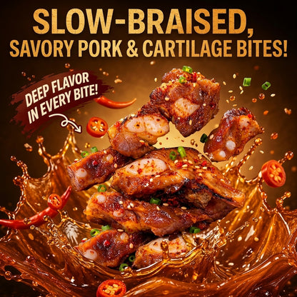 🥩 Premium Iberian Pork & Cartilage Bites 🐖🐖 Supports Heart Health Management & Blood Sugar Balance-XA