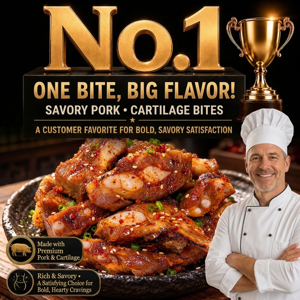 🥩 Premium Iberian Pork & Cartilage Bites 🐖🐖 Supports Heart Health Management & Blood Sugar Balance-XA