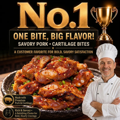 🥩 Premium Iberian Pork & Cartilage Bites 🐖🐖 Supports Heart Health Management & Blood Sugar Balance-XA