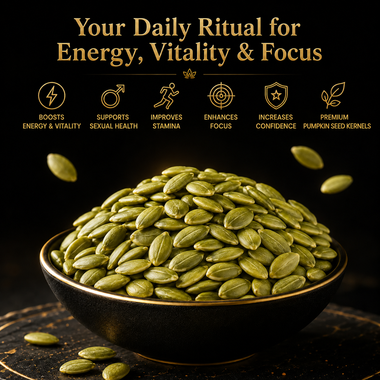 🌿🥇Ultimate Testosterone Boost Formula 🚀🦍Nutrient-Dense Roasted Pumpkin Seeds for Enhanced Bedroom Performance | Support Vitality, Endurance & Natural Male Confidence Daily-ABB8