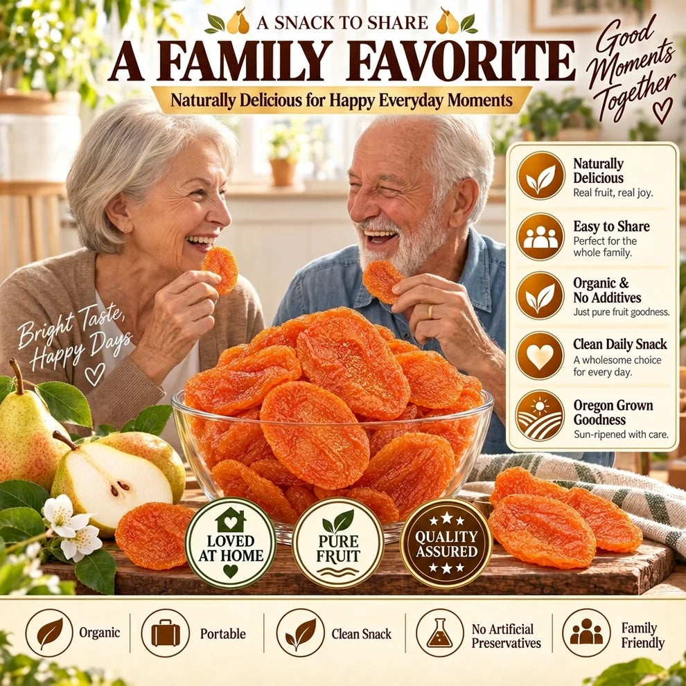 🍐 Premium Dried Pear Slices 🍀 A Sweet, Natural Way To Support Prostate Wellness, Balanced Blood Sugar & Heart-Healthy Habits-XA