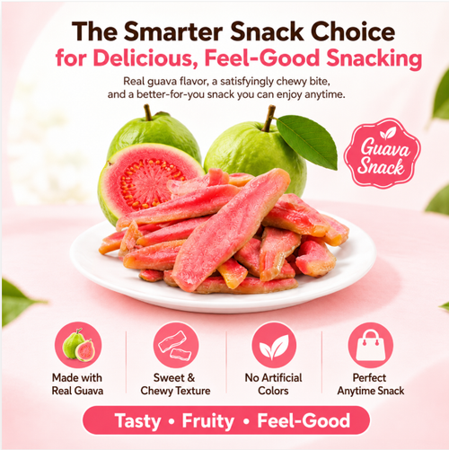 🌳🌳Say goodbye to high-calorie guilt! 🌼🌼Satisfy your cravings with ourfiber-rich Red Guava slices-XA