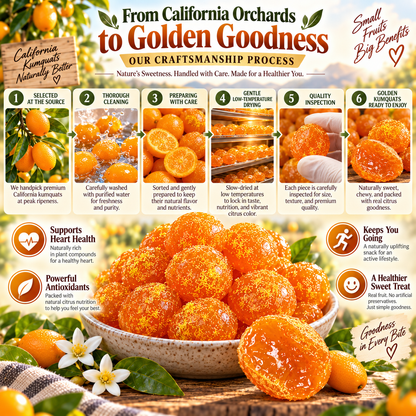 🍊 California Dried Kumquats — Bright Citrus Goodness for Everyday Heart & Circulation Wellness-XA