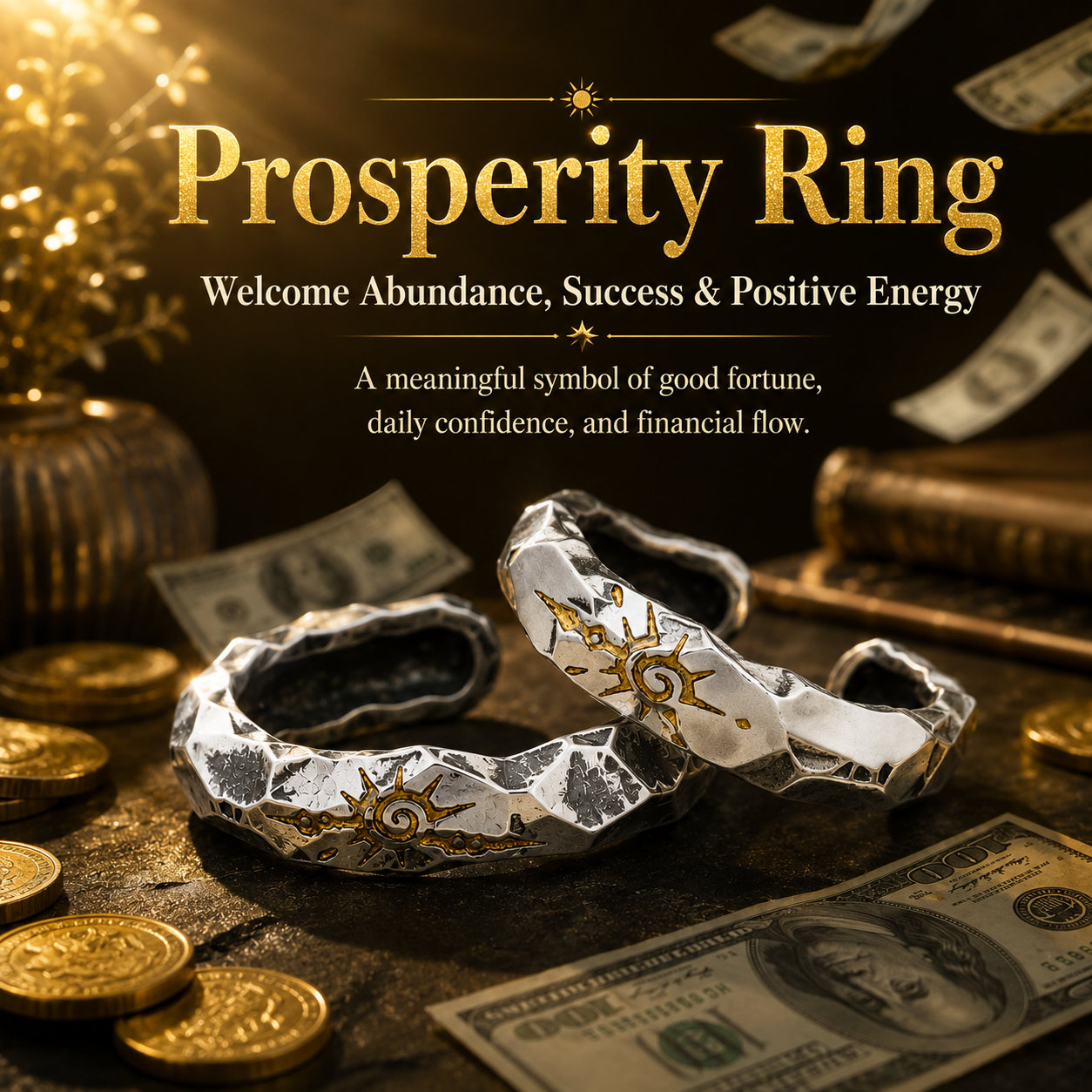 💰🧵 Fortune Flow Money Ring – Easily make all your wishes come true