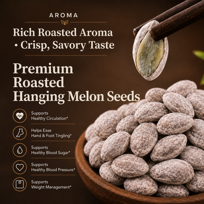 🛒🌽Snack smarter, feel lighter! 💌🥇 Fiber-rich Hanging Melon Seeds help support healthy blood sugar, weight management & comfortable circulation-XA