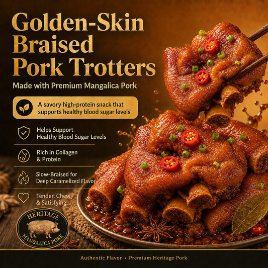💪Control Cravings Without Giving Up Real Food ✨Premium Mangalica Caramelized Braised Pork Trotters 🐷- XA